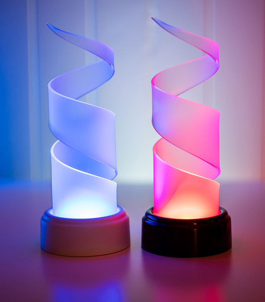 SPIRALO RICARICABILE – Lampada da tavolo piccola a LED ricaricabile